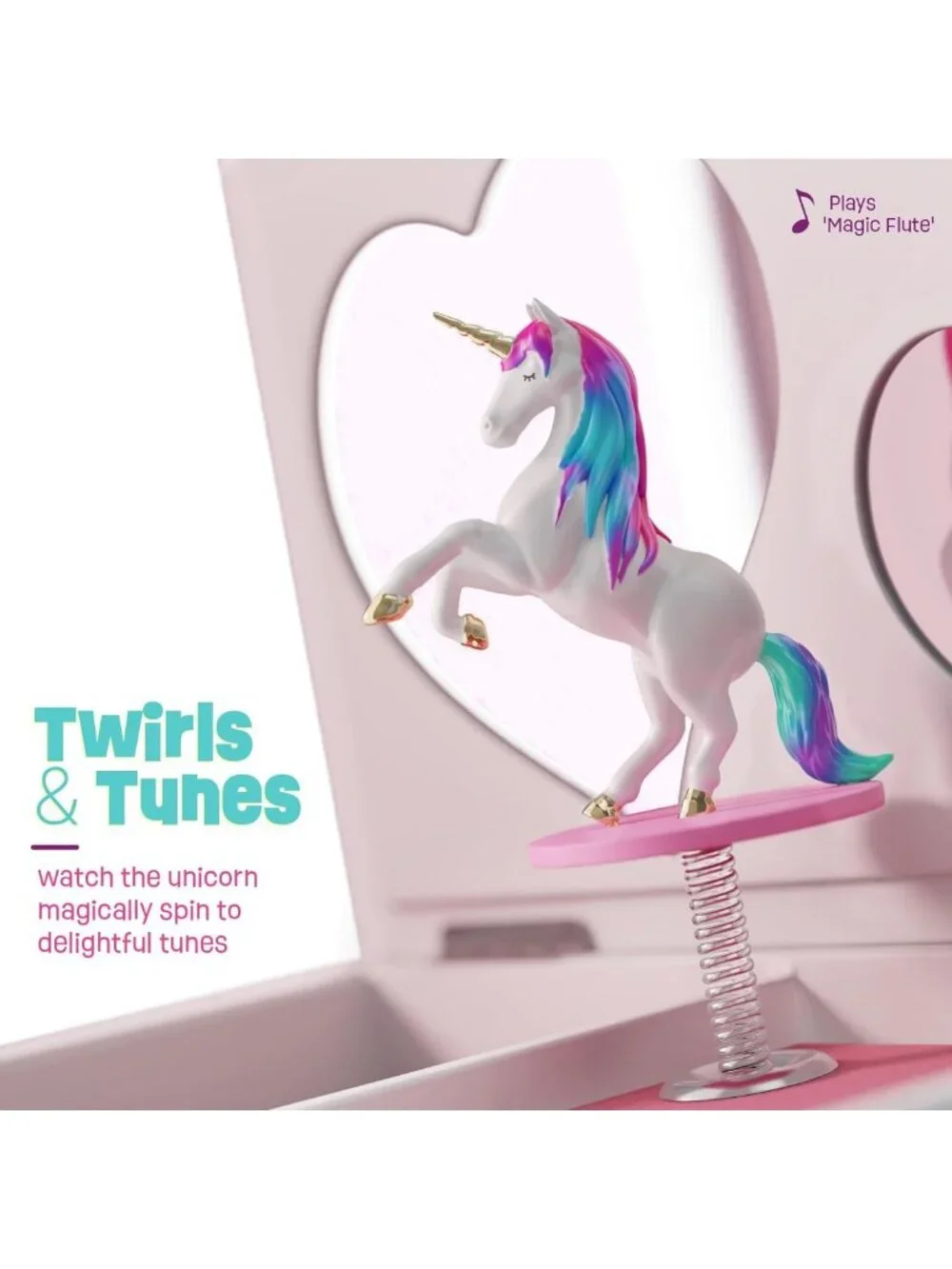 Musical Unicorn Jewelry Box for Kids - Perfect Gift for Girls Ages 3-8